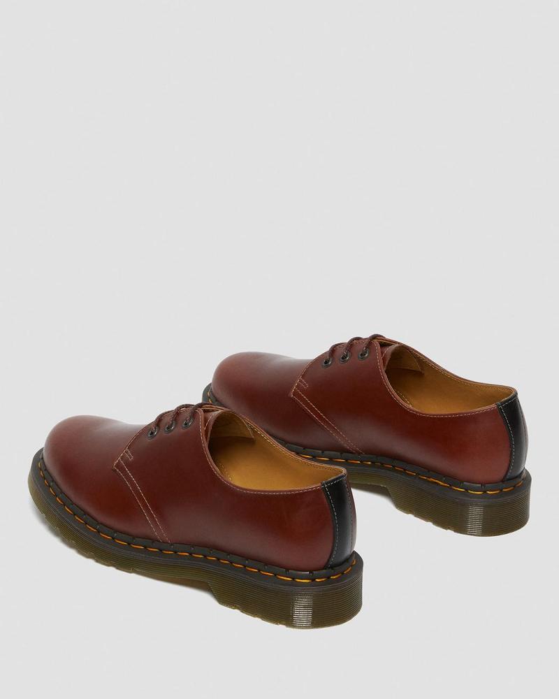 Dr Martens 1461 Men's Abruzzo Leren Oxford Schoenen Heren Bruin Zwart | NL 216TCE